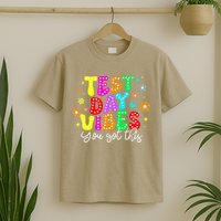 Test Day Vibes Groovy Testing Day Teacher Student T-Shirt