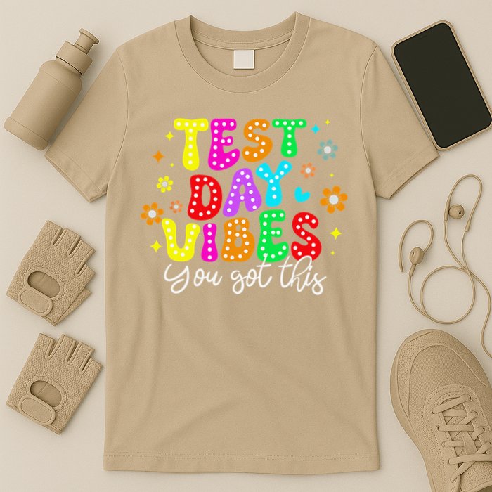 Test Day Vibes Groovy Testing Day Teacher Student T-Shirt