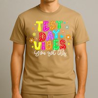 Test Day Vibes Groovy Testing Day Teacher Student T-Shirt