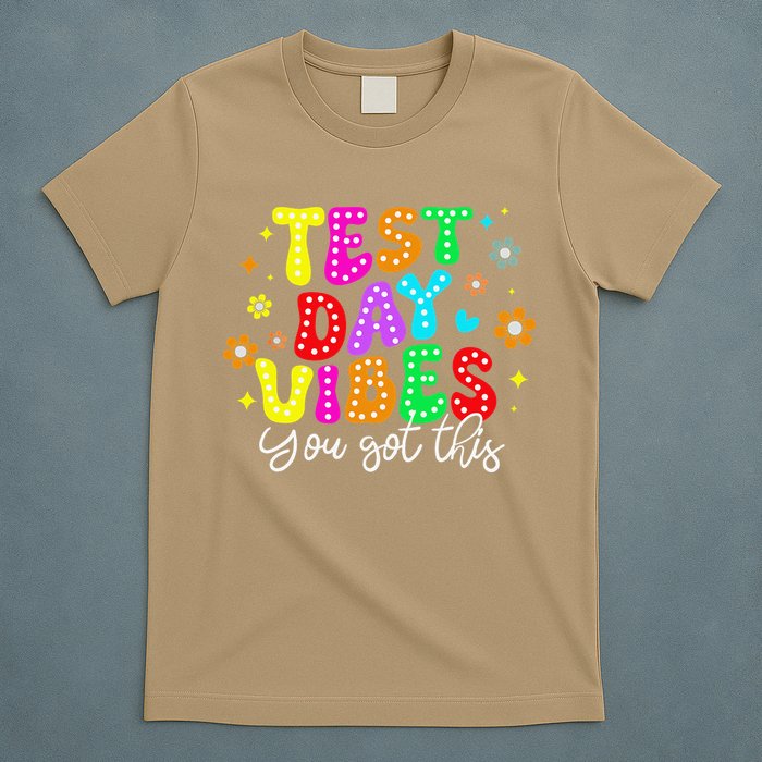 Test Day Vibes Groovy Testing Day Teacher Student T-Shirt