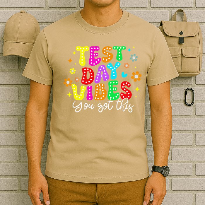 Test Day Vibes Groovy Testing Day Teacher Student T-Shirt