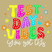 Test Day Vibes Groovy Testing Day Teacher Student T-Shirt