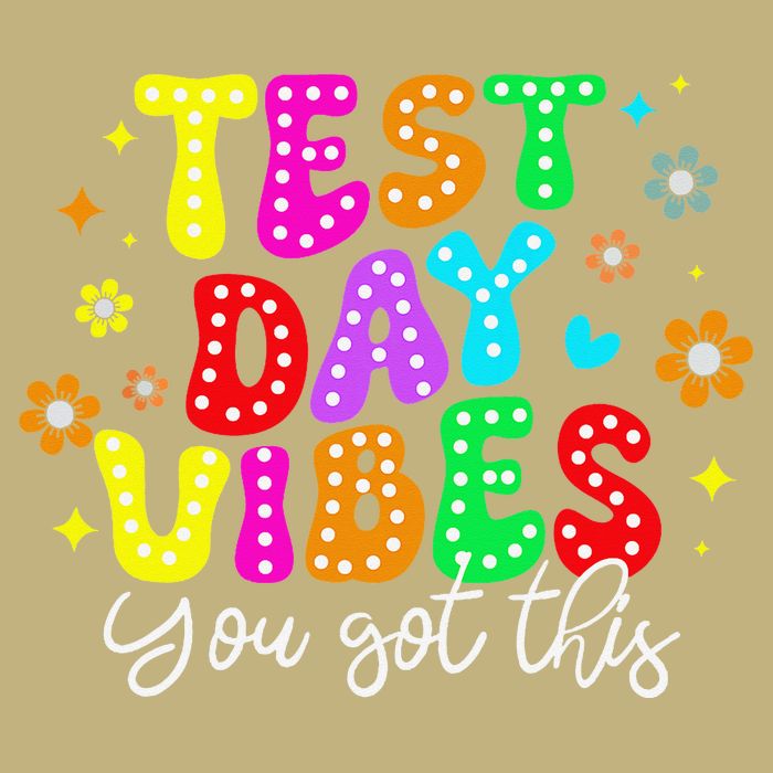 Test Day Vibes Groovy Testing Day Teacher Student T-Shirt