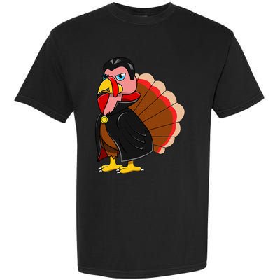 Turkey Dracula Vampire Costume for Thanksgiving Fans Garment-Dyed Heavyweight T-Shirt