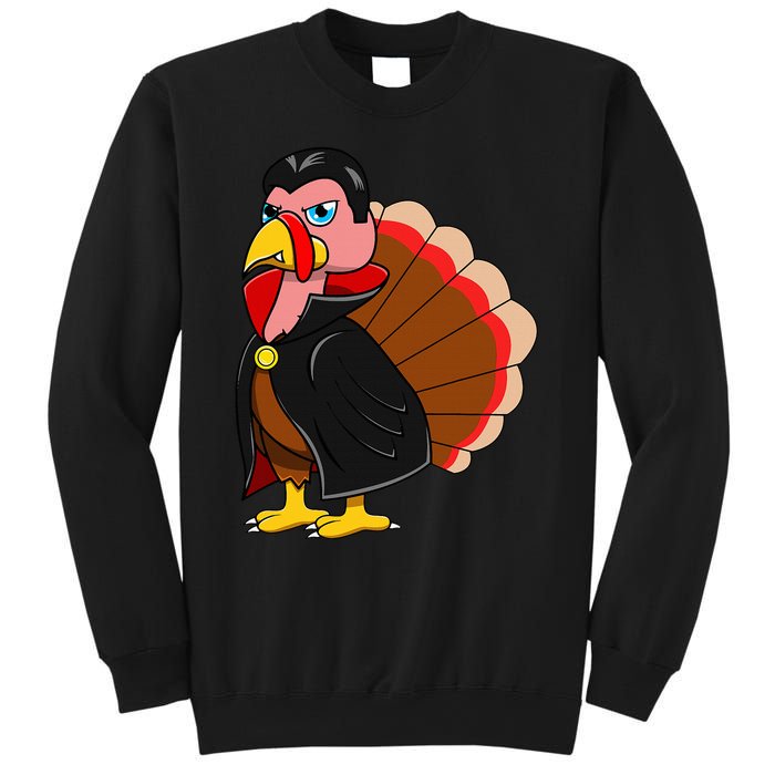 Turkey Dracula Vampire Costume for Thanksgiving Fans Sweatshirt