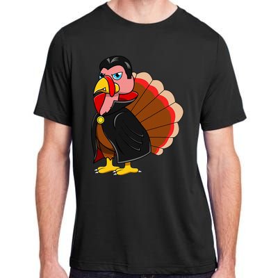 Turkey Dracula Vampire Costume for Thanksgiving Fans Adult ChromaSoft Performance T-Shirt