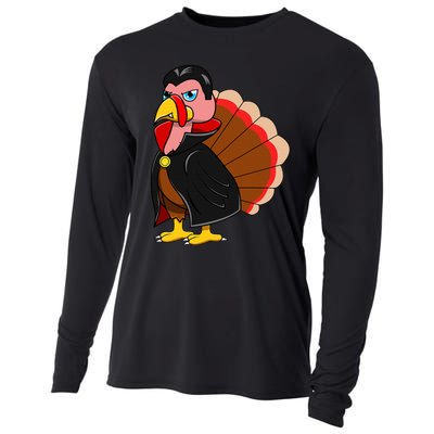 Turkey Dracula Vampire Costume for Thanksgiving Fans Cooling Performance Long Sleeve Crew