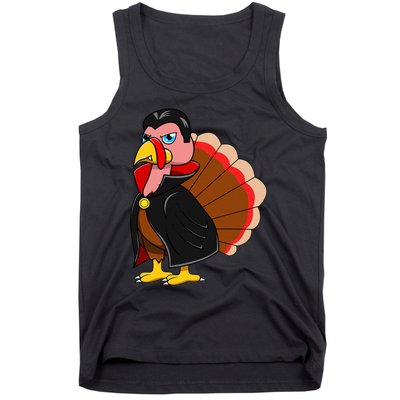 Turkey Dracula Vampire Costume for Thanksgiving Fans Tank Top