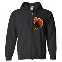 Turkey Dracula Vampire Costume for Thanksgiving Fans Full Zip Hoodie