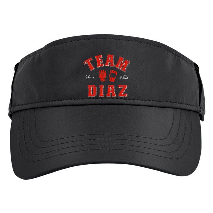 Team Diaz Vs The World Family Last Name Fighter Adult Drive Performance Visor