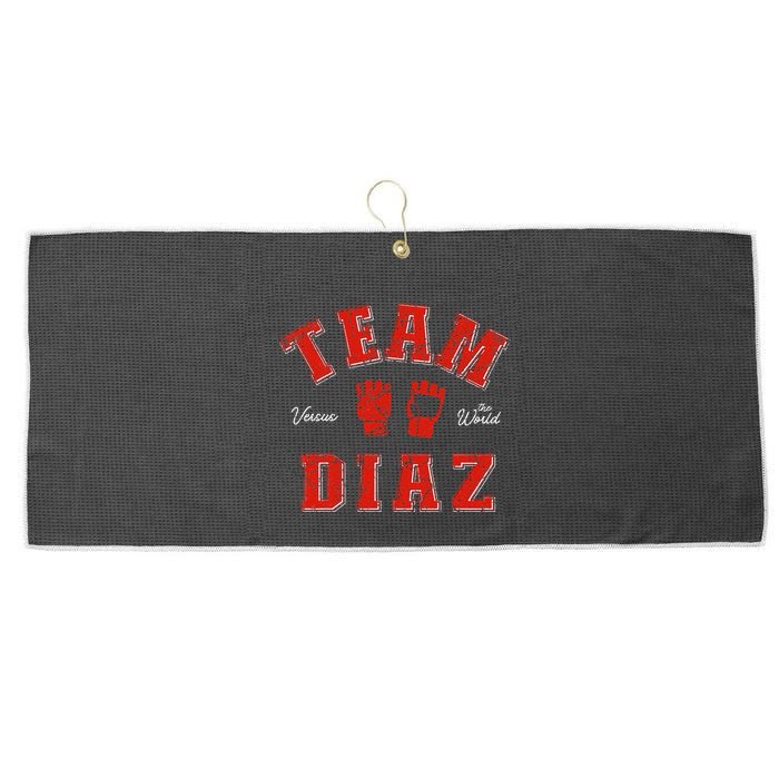 Team Diaz Vs The World Family Last Name Fighter Large Microfiber Waffle Golf Towel