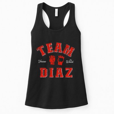 Team Diaz Vs The World Family Last Name Fighter Womens Tank Top