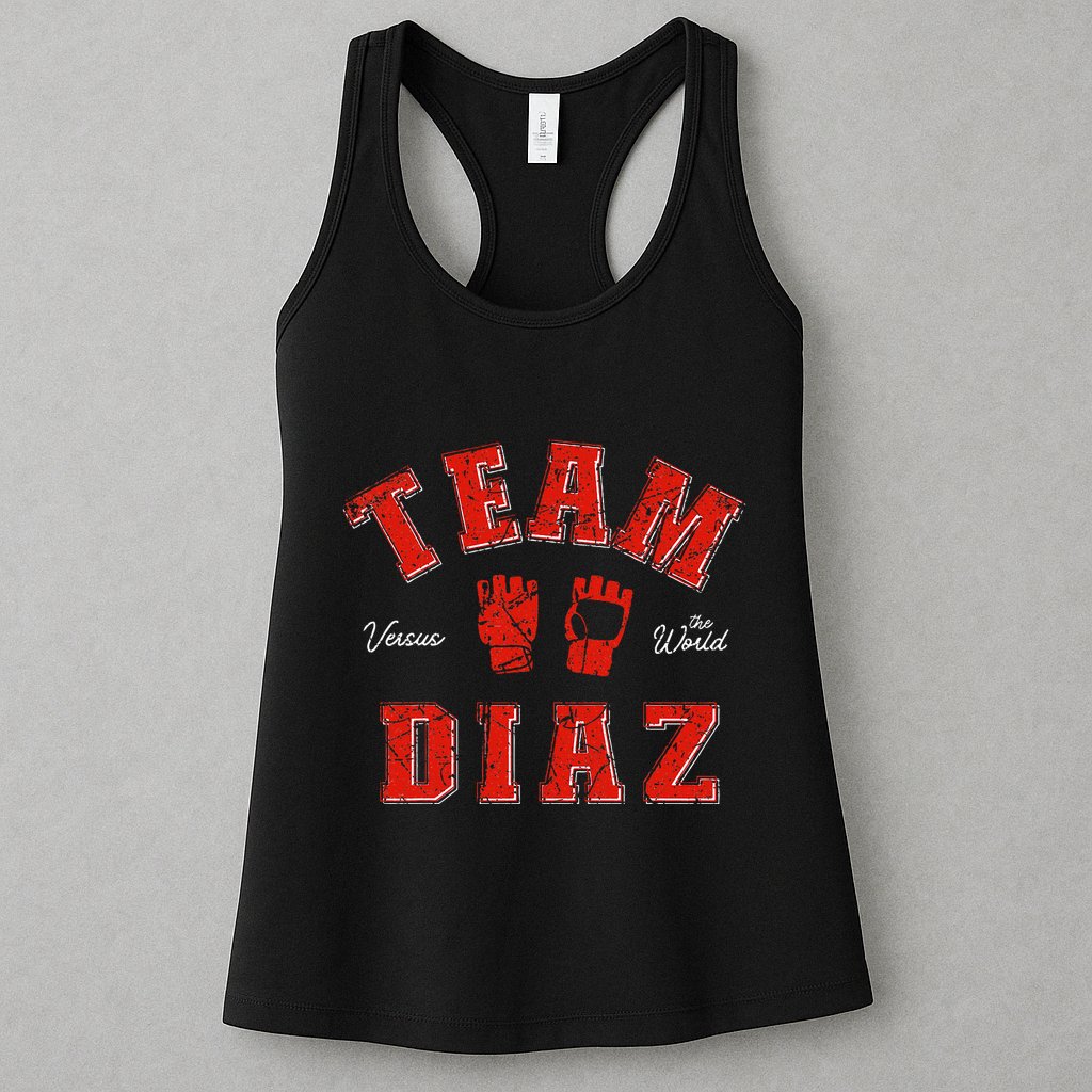 Team Diaz Vs The World Family Last Name Fighter Womens Tank Top
