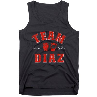 Team Diaz Vs The World Family Last Name Fighter Tank Top