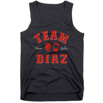 Team Diaz Vs The World Family Last Name Fighter Tank Top