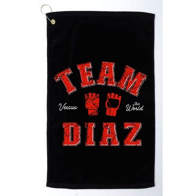 Team Diaz Vs The World Family Last Name Fighter Golf Towel