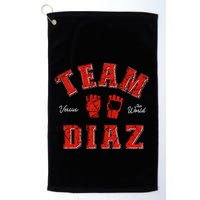 Team Diaz Vs The World Family Last Name Fighter Golf Towel