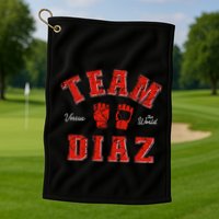 Team Diaz Vs The World Family Last Name Fighter Golf Towel