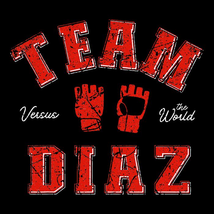 Team Diaz Vs The World Family Last Name Fighter Toddler T-Shirt