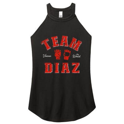 Team Diaz Vs The World Family Last Name Fighter Women's Perfect Tri Rocker Tank