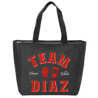 Team Diaz Vs The World Family Last Name Fighter Zip Tote Bag