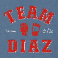 Team Diaz Vs The World Family Last Name Fighter Garment-Dyed Sweatshirt
