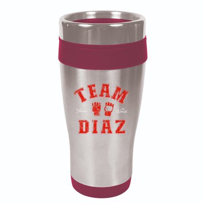 Team Diaz Vs The World Family Last Name Fighter 16oz Travel Tumbler