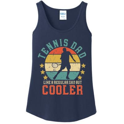 Tennis Dad Vintage Tennis Player Fathers Day Ladies Essential Tank