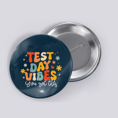 Test Day Vibes Groovy Testing Day Teacher Student Exam Button