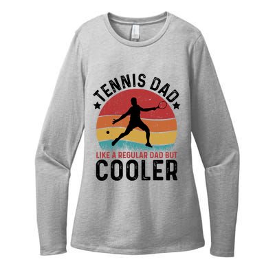 Tennis Dad Vintage Tennis Player Fathers Day Gift Womens CVC Long Sleeve Shirt