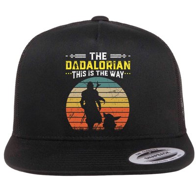 The Dadalorian Vintage This Is The Way Flat Bill Trucker Hat