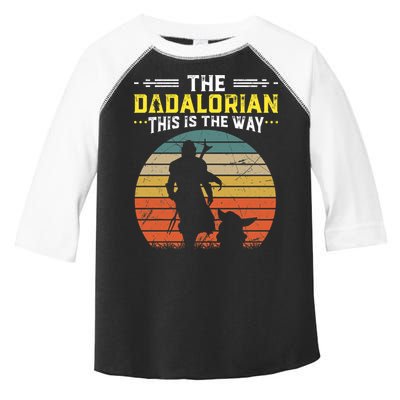 The Dadalorian Vintage This Is The Way Toddler Fine Jersey T-Shirt
