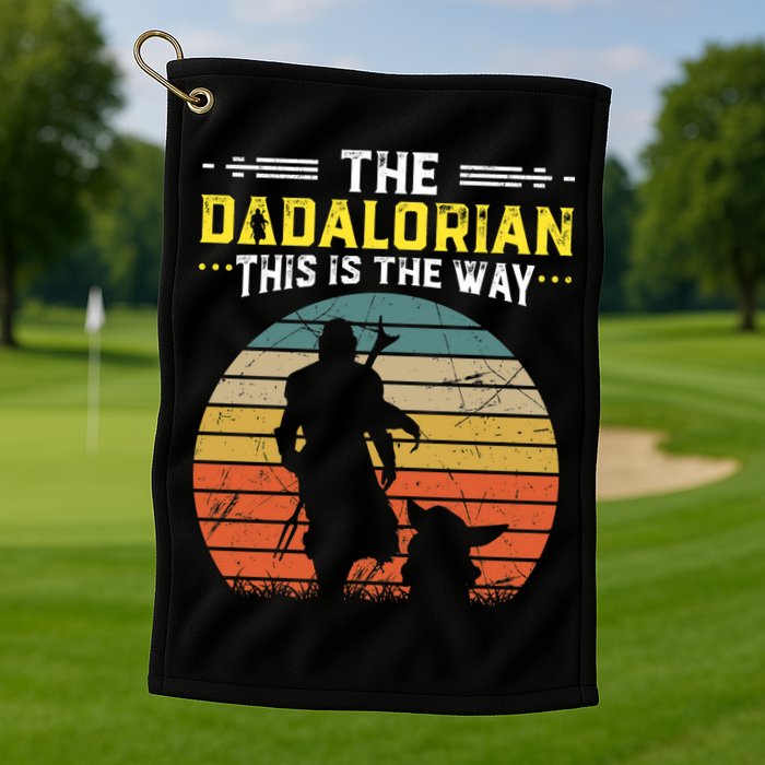 The Dadalorian Vintage This Is The Way Golf Towel