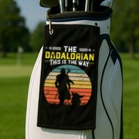 The Dadalorian Vintage This Is The Way Golf Towel