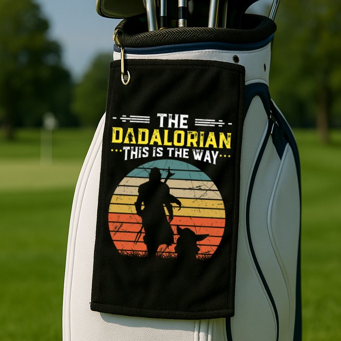 The Dadalorian Vintage This Is The Way Golf Towel