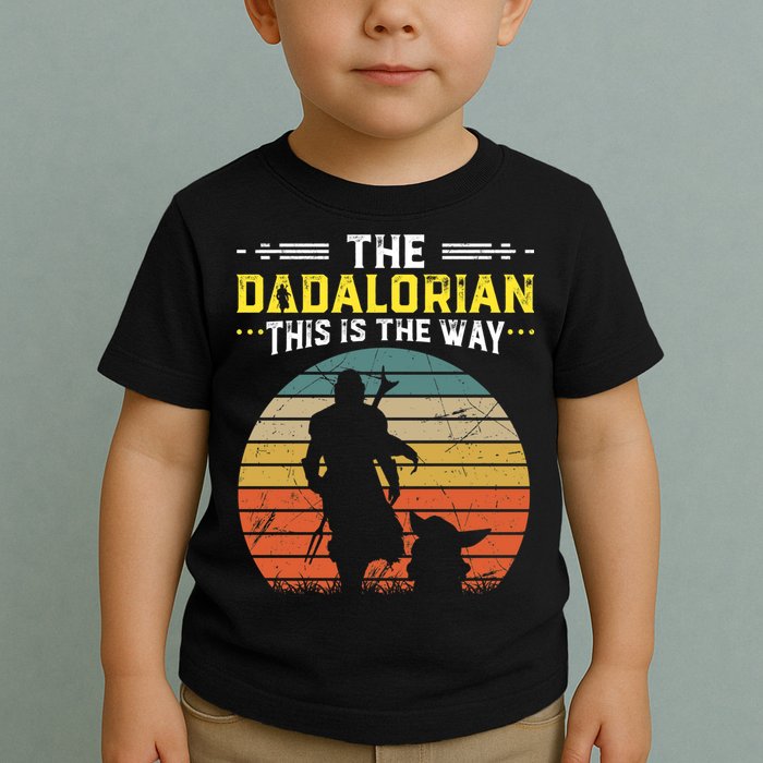 The Dadalorian Vintage This Is The Way Toddler T-Shirt