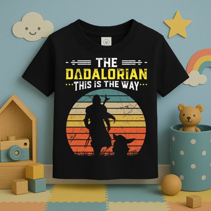 The Dadalorian Vintage This Is The Way Toddler T-Shirt