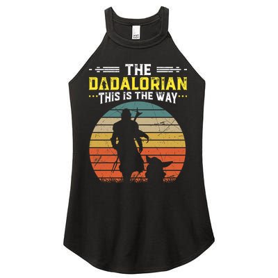 The Dadalorian Vintage This Is The Way Women's Perfect Tri Rocker Tank