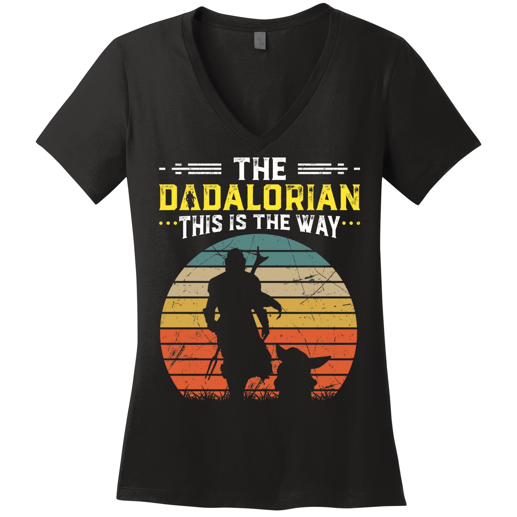 The Dadalorian Vintage This Is The Way Women's V-Neck T-Shirt
