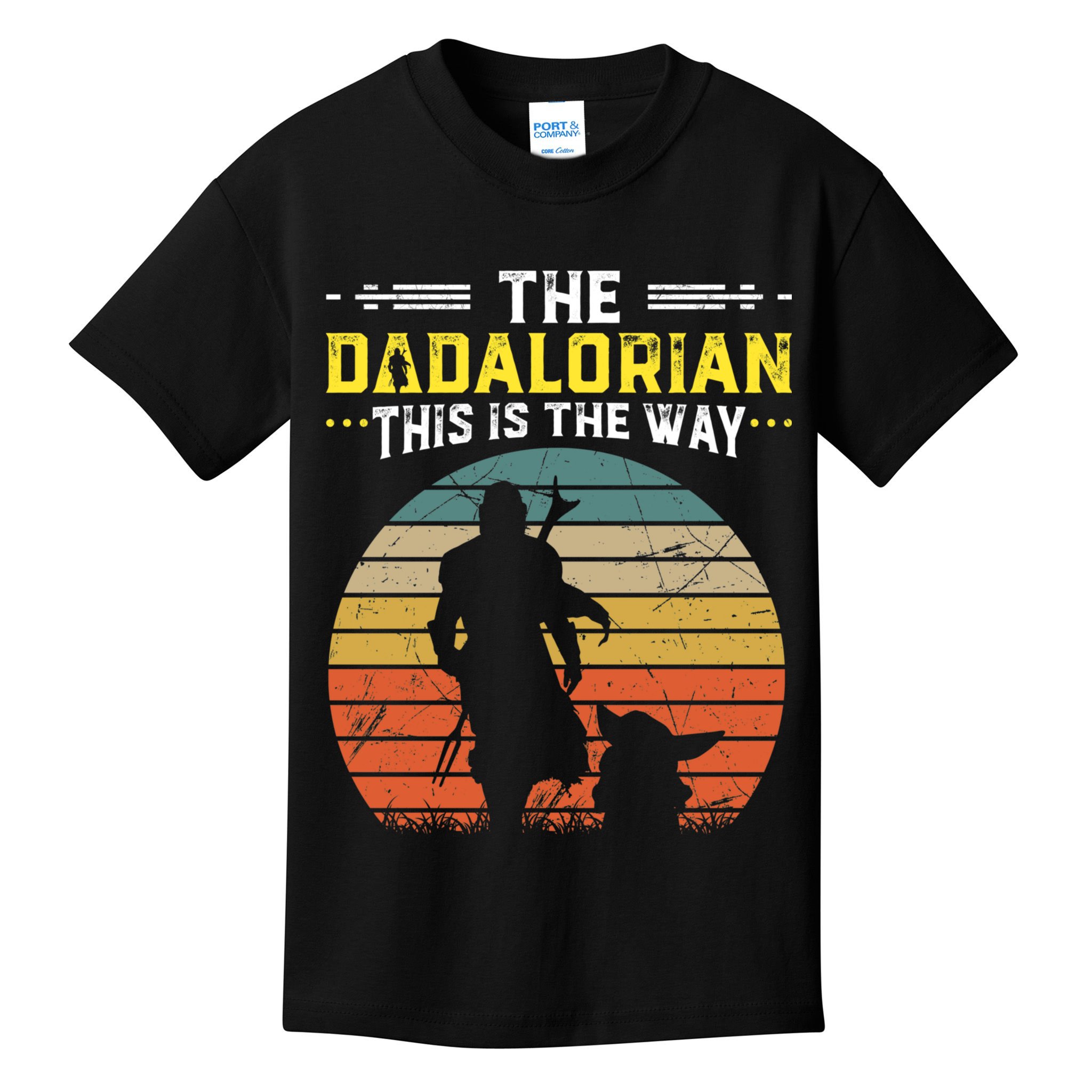 The Dadalorian Vintage This Is The Way Kids T-Shirt