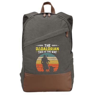 The Dadalorian Vintage This Is The Way Cotton Canvas Backpack