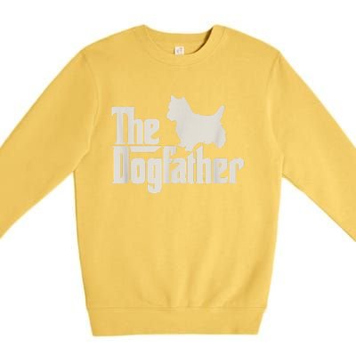 The Dogfather West Highland White Terrier Dog Daddy Dogs Premium Crewneck Sweatshirt