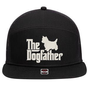 The Dogfather West Highland White Terrier Dog Daddy Dogs 7 Panel Mesh Trucker Snapback Hat