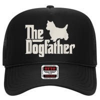 The Dogfather West Highland White Terrier Dog Daddy Dogs High Crown Mesh Back Trucker Hat