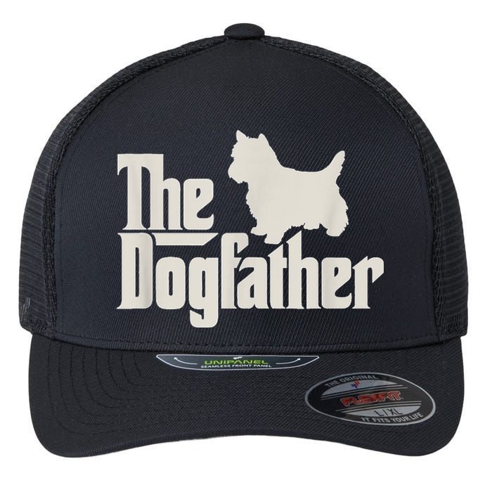 The Dogfather West Highland White Terrier Dog Daddy Dogs Flexfit Unipanel Trucker Cap