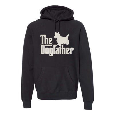 The Dogfather West Highland White Terrier Dog Daddy Dogs Premium Hoodie