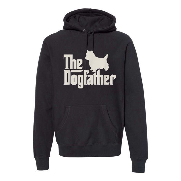 The Dogfather West Highland White Terrier Dog Daddy Dogs Premium Hoodie