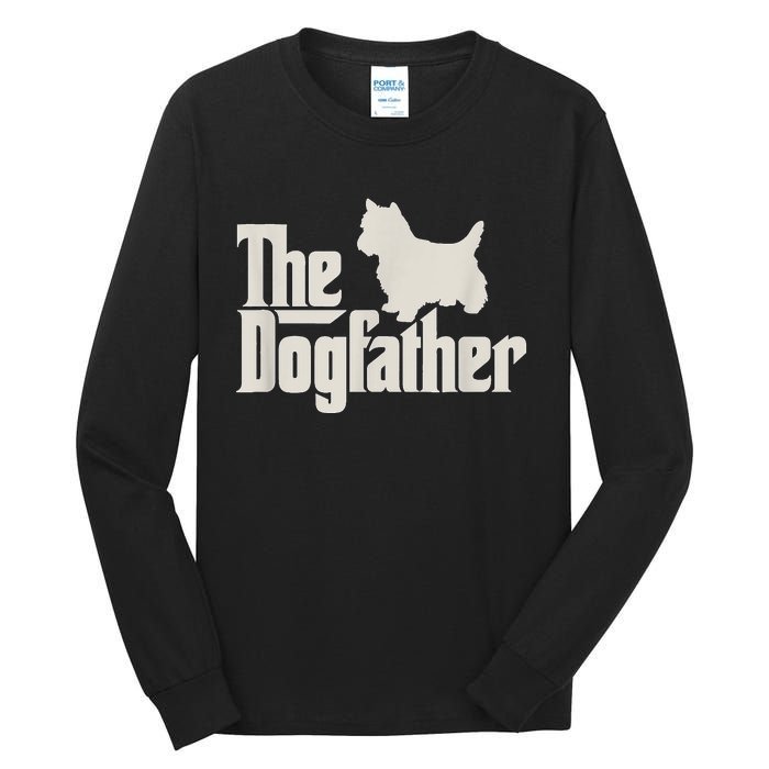 The Dogfather West Highland White Terrier Dog Daddy Dogs Tall Long Sleeve T-Shirt