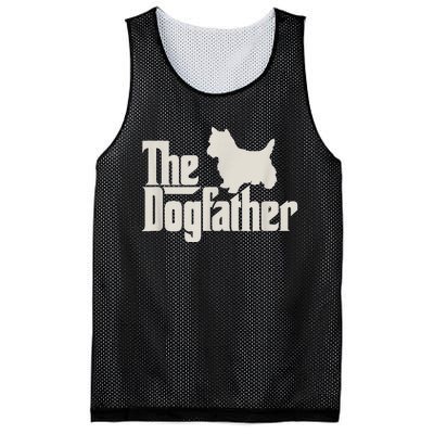 The Dogfather West Highland White Terrier Dog Daddy Dogs Mesh Reversible Basketball Jersey Tank