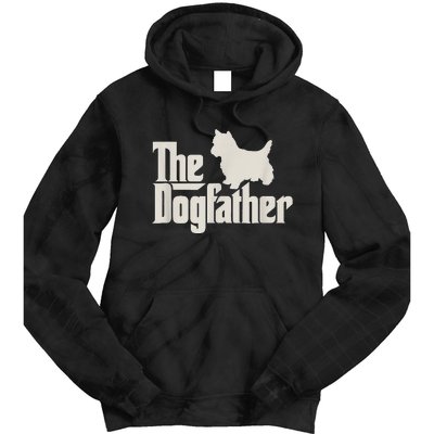 The Dogfather West Highland White Terrier Dog Daddy Dogs Tie Dye Hoodie